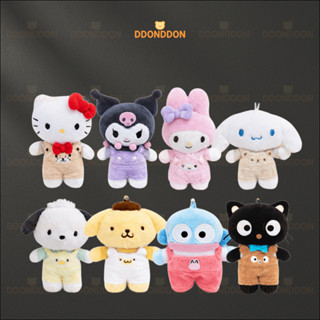 🇰🇷 เกาหลีแท้ Sanrio Overalls ตุ๊กตาพวงกุญแจ 10 ซม