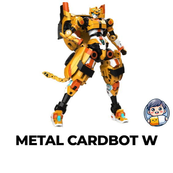 [METAL CARDBOT W] TACHY ซีซั่น 3 Transforming Robot Rapid Tribe Lucky Child Christmas Toy