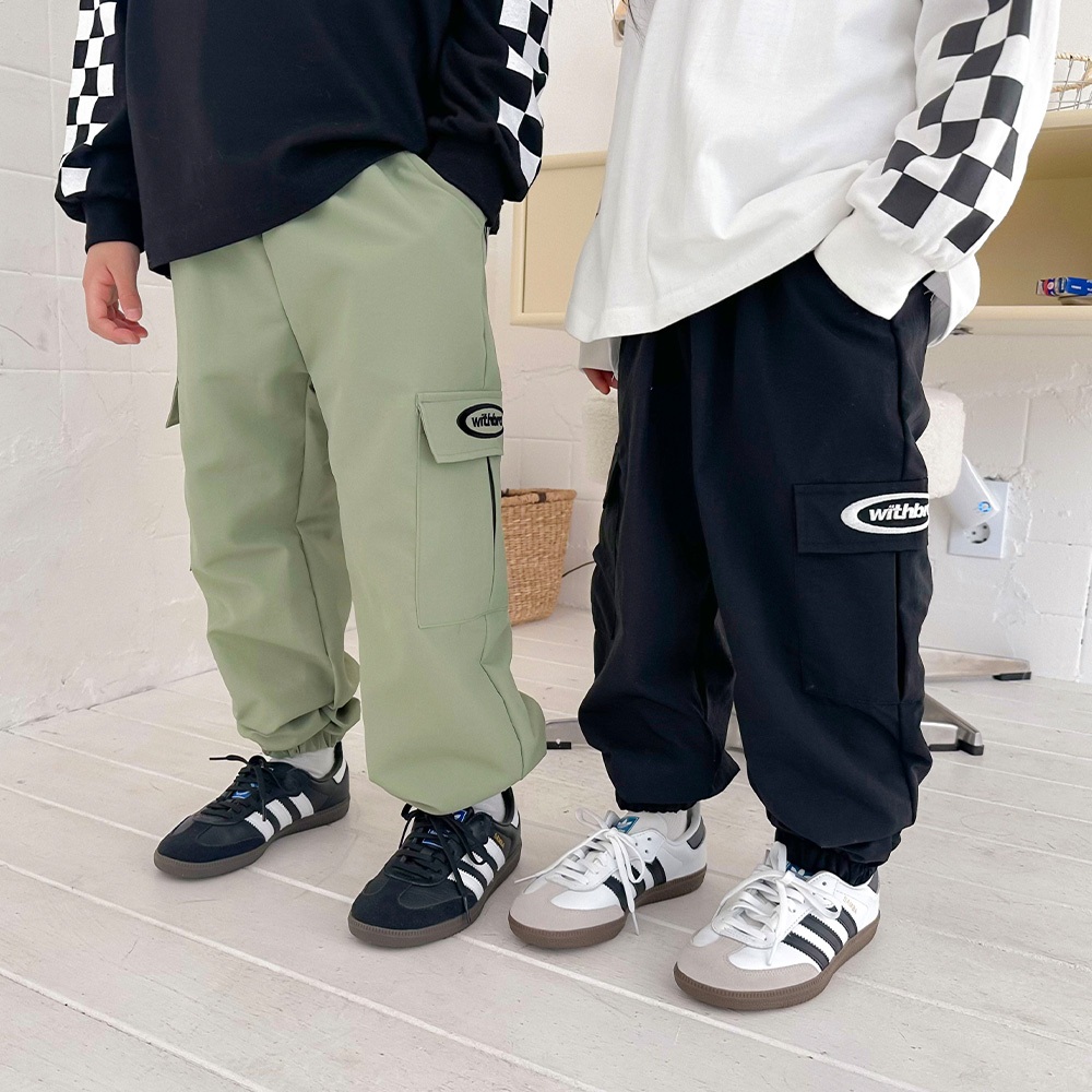 [ADOREBEBE] cargo pants utility joggers สำหรับเด็กผู้ชายและเด็กผู้หญิง