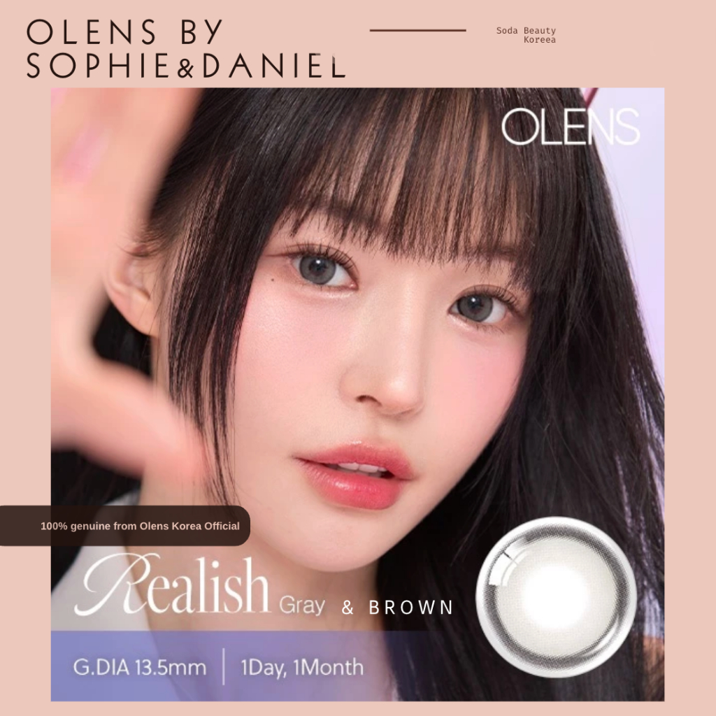 OLENS Official Realish 1Day #Gray คอนแทคเลนส์ 20P
