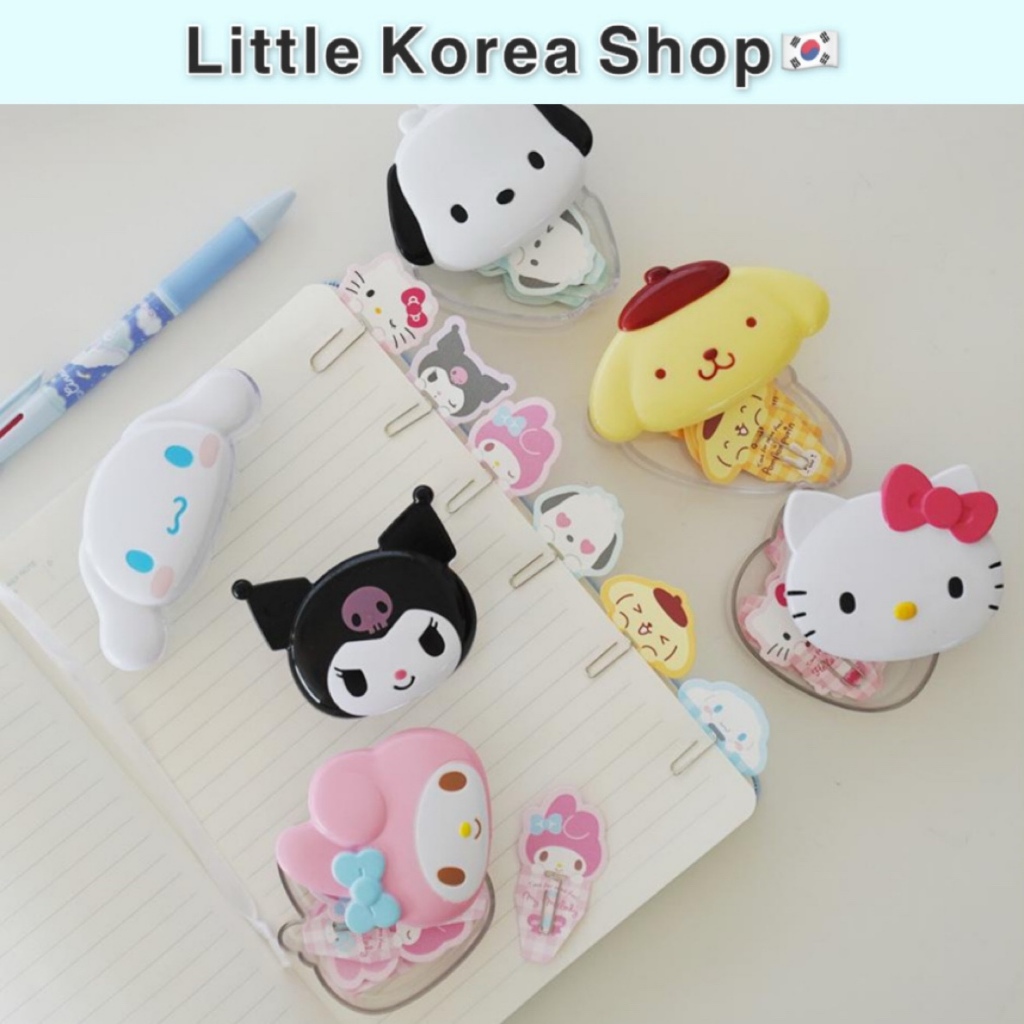 SANRIO [ซานริโอ] คลิปทําเครื่องหมายกระดาษอย่างเป็นทางการ 10 ชิ้น / คลิปเอกสารและวางแผน / ที่คั่นหนังสือ / ผลิตในเกาหลี