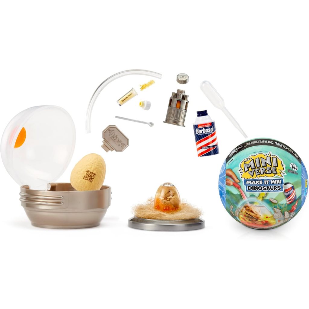 Miniverse ของ MGA Make It Mini Dinosaur Jurassic World - การจําลองไดโนเสาร์เด็ก, บรรจุภัณฑ์ตาบอด, DI