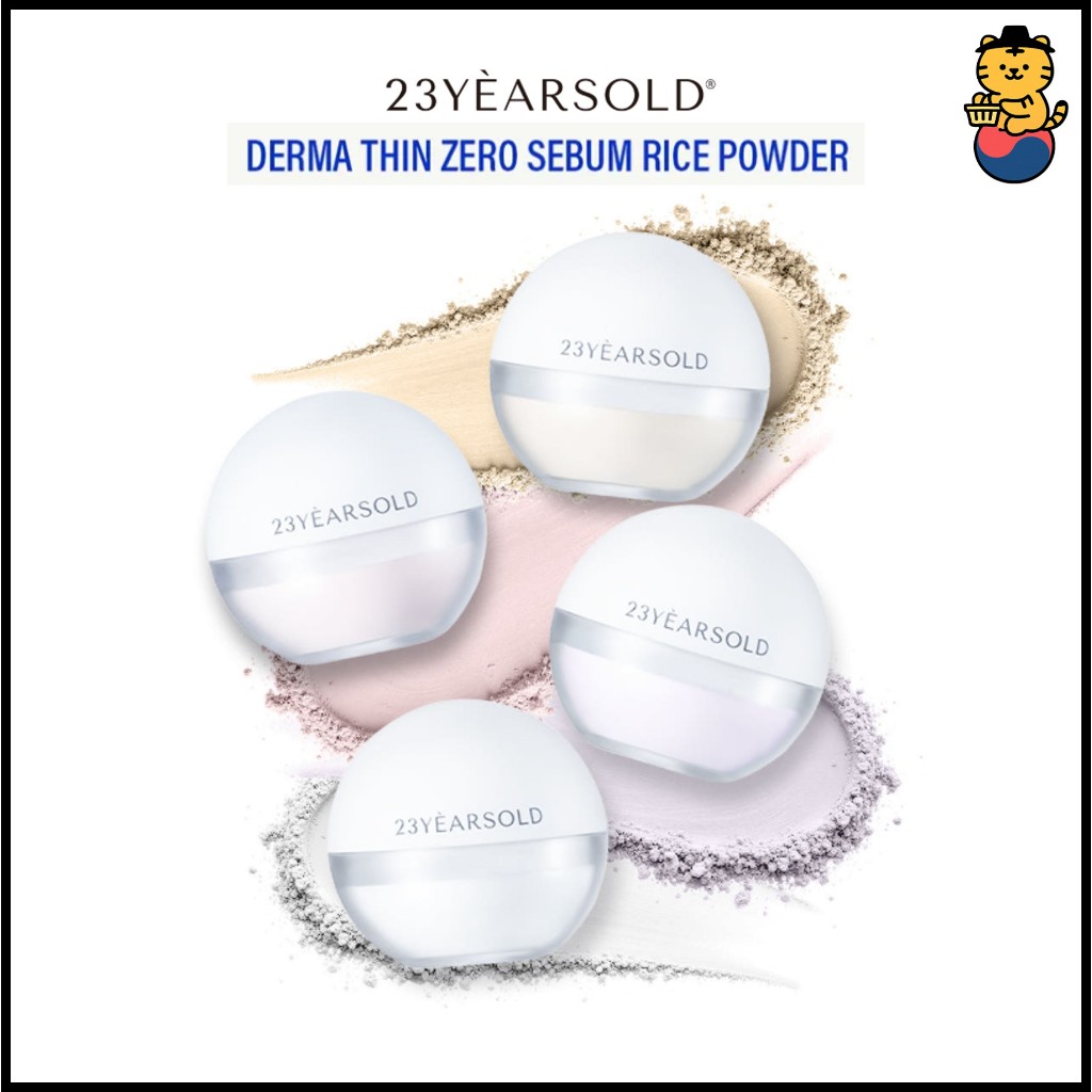 [23Yearsold] Derma Thin Zero Sebum Rice Powder 4colors