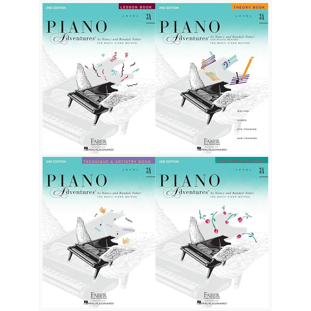 Piano Adventures Level 3A Lesson Book Theory Book Technique & Artistry Book Performance Book