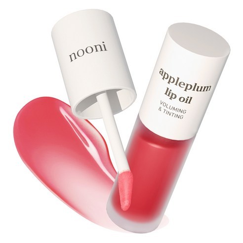 Nooni Apple Lip Oil 3.7ml ลิปกลอส Tinted Moisturizing Lip Care 11 สี Hydrating K-Beauty Lip Oil