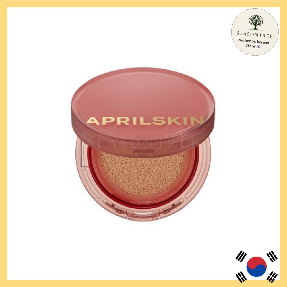 [APRILSKIN] Hero Cushion Pink Edition / Set with Refill & 2 Puffs / Long-Lasting Cover