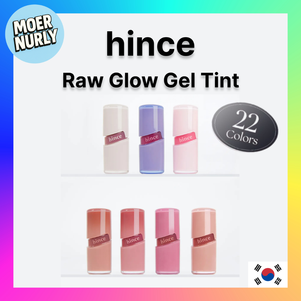 [hince] Raw Glow Gel Tint | Juicy Glossy Gel Lip Color | 22 เฉดสี