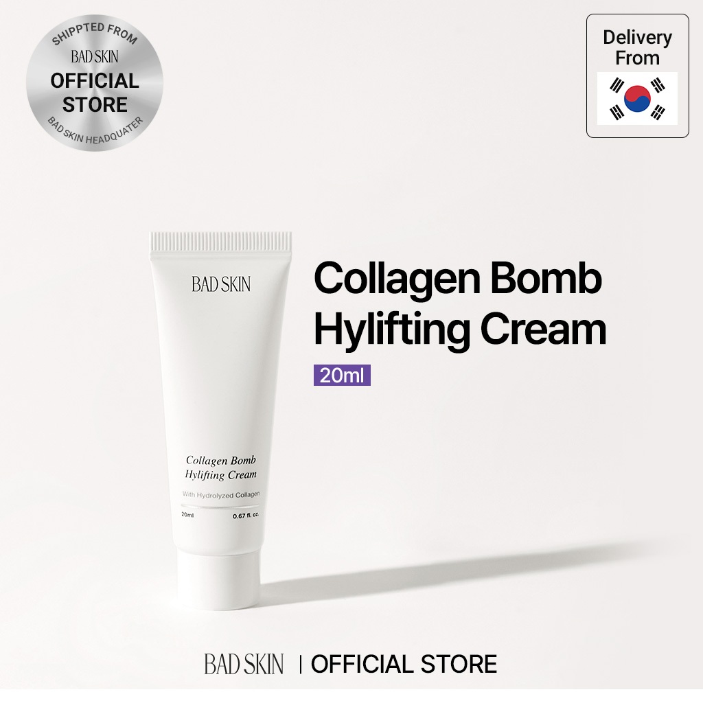 [BADSKIN KOREA] Collagen Bomb Hylifting Cream 100g, ครีมบำรุงผิวหน้า / มอยเจอร์ไรเซอร์ ที่มีคอลลาเจน พร้อมคุณสมบัติลดเลือนริ้วรอยและช่วยให้ผิวกระจ่างใส, ผลิตในประเทศเกาหลี