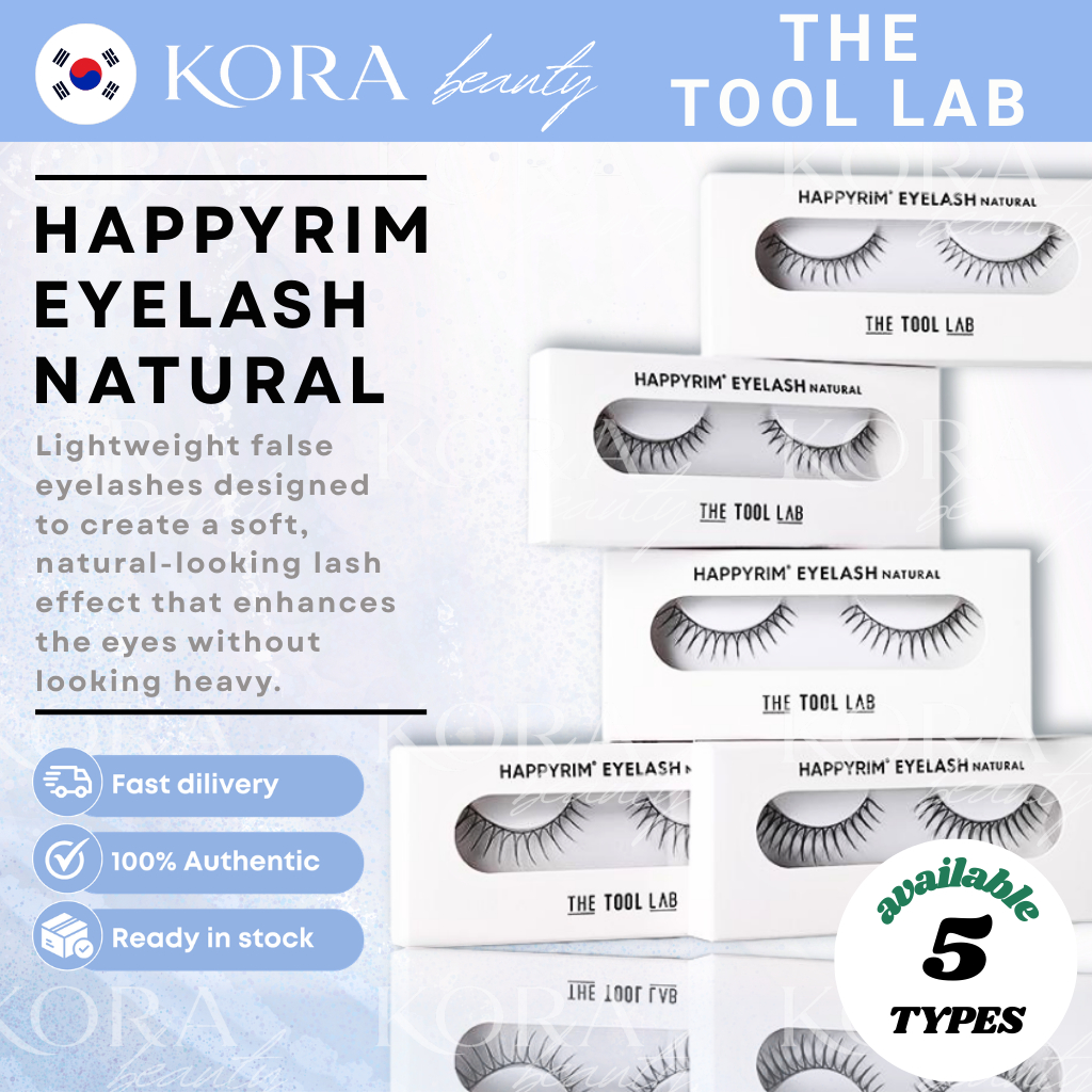 [The Tool Lab] Happyrim Eyelash – Natural False Lashes (07.3N / 09.5N / 10.5N / 11.5N / 11.7N)