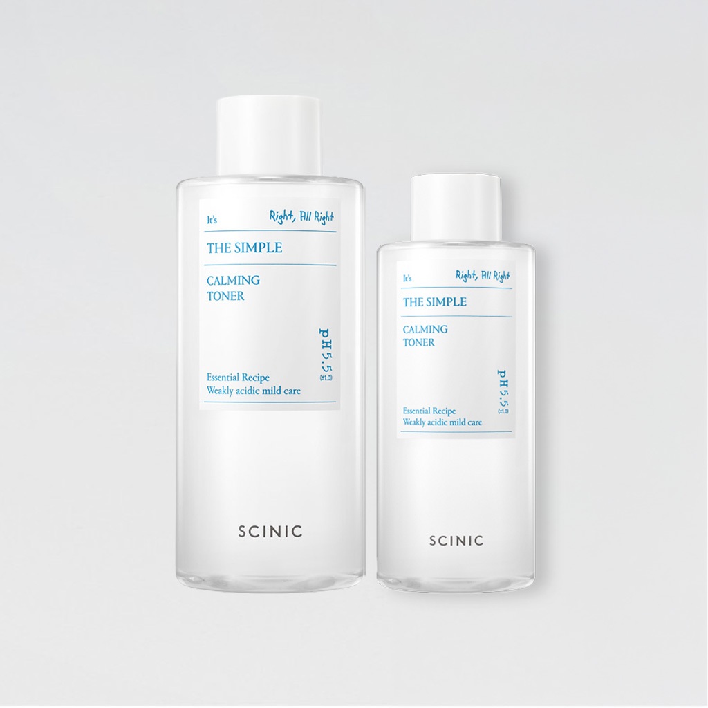 SCINIC โทนเนอร์ปลอบประโลมผิว 300ml, 500ml -  The Simple Calming Toner อ่อนโยน