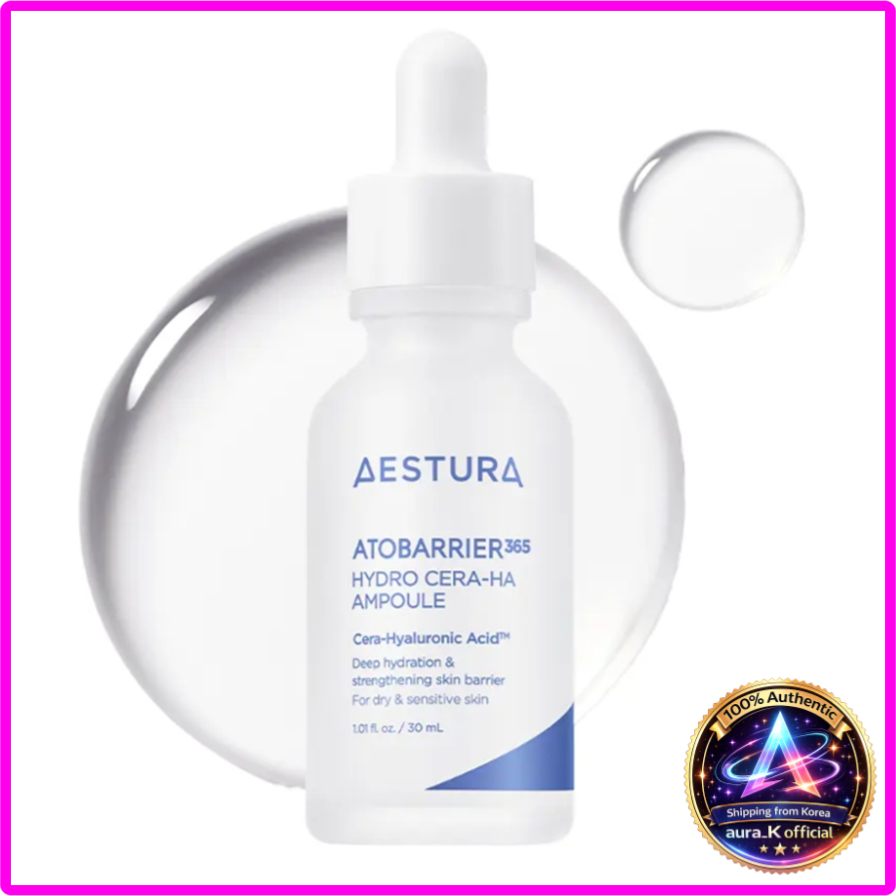 AESTURA Atobrier 365 Cera-Ha Ampoule 30ml เกาหลีแต่งหน้า Skincare Ceramide Ampoule Moisturizing Kbea