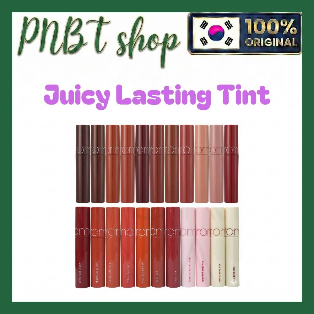 [ROM&ND] ROMAND Juicy Lasting Tint [5.5g] ลิปทินท์เคลือบเงา 15 สี MLBB K-Beauty