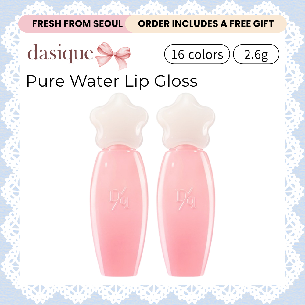 [DASIQUE] Pure Water Lip Gloss – 16 สี / 2.6g