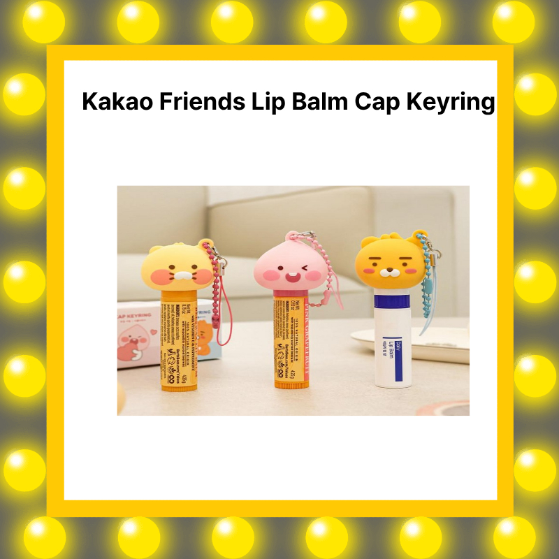 Kakao Friends พวงกุญแจหมวกลิปบาล์ม Little Friends
