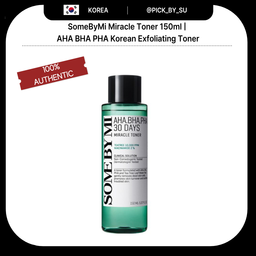 SomeByMi Miracle Toner 150ml | AHA BHA PHA Korean Exfoliating Toner