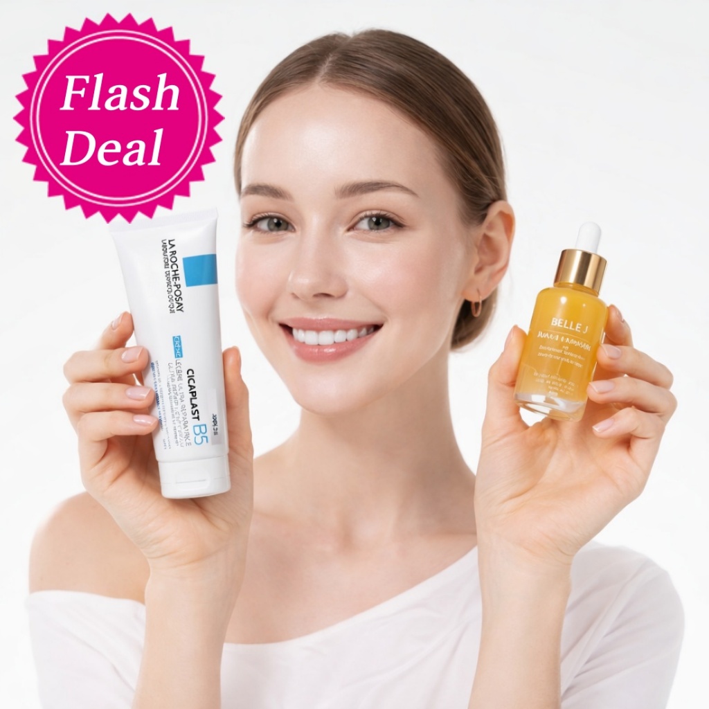 Belle J Dia Shot 50ml และครีม LA ROCHE-POSE B5
