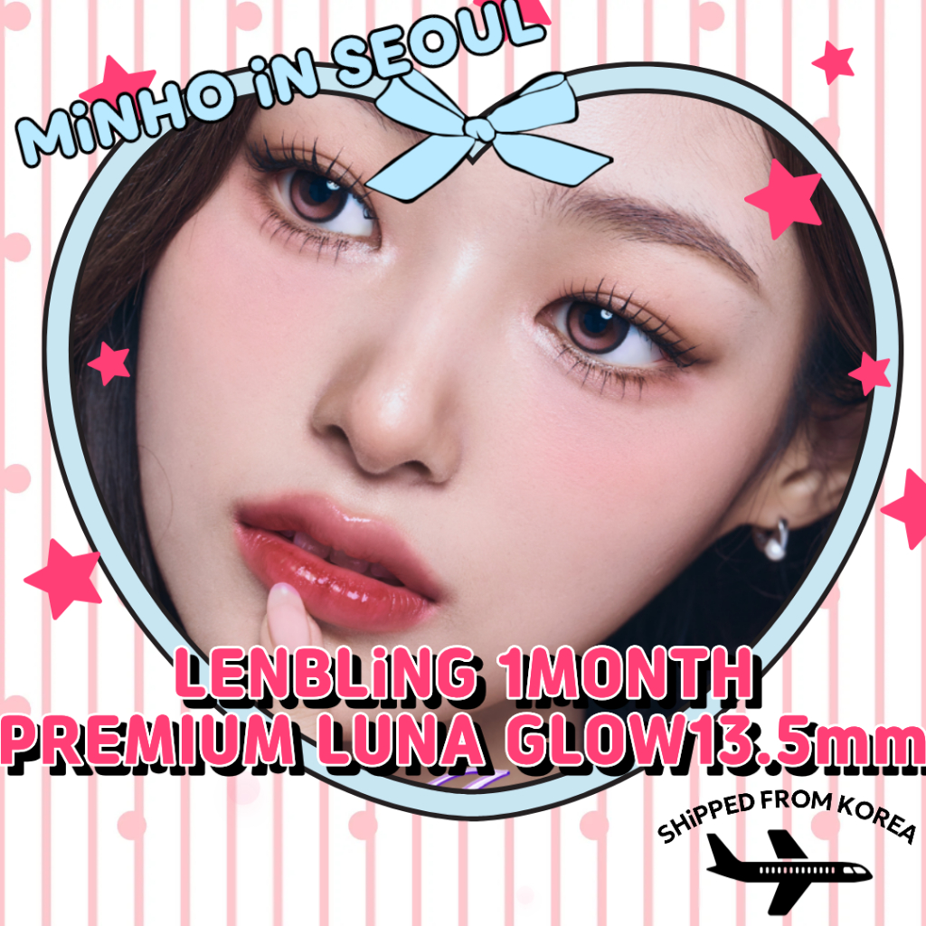 LENBLING PREMIUM LUNA GLOW คอนแทคเลนส์ 3 สีรายเดือน| G.DIA เลนส์เครื่องสําอาง K-Beauty Sunmuse ขนาด 