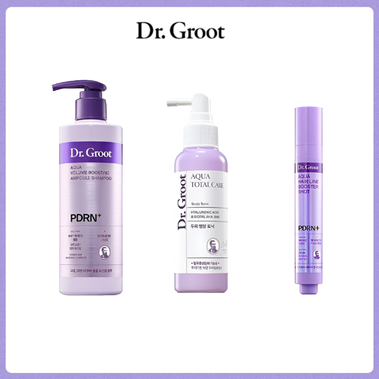 DR.GROOT AQUA PDRN HAIR LINE (SHAMPOO / TONIC / BOOSTER SHOT)