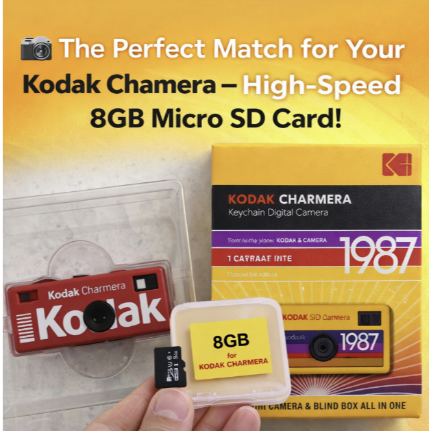 การ์ด Micro SD 8GB สําหรับ KODAK Chamera พวงกุญแจกล้องดิจิตอล การ์ดหน่วยความจําเฉพาะที่เก็บข้อมูลควา