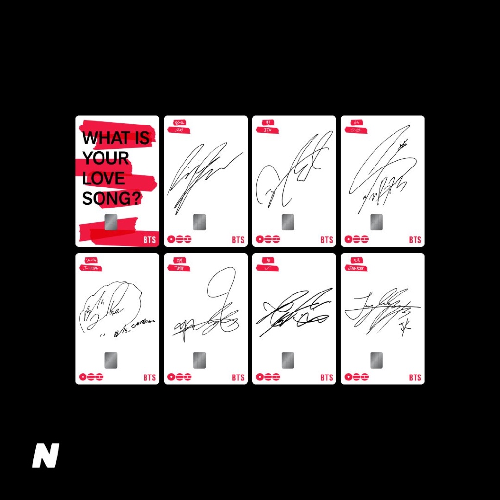 BTS ARIRANG NAMANE CARD