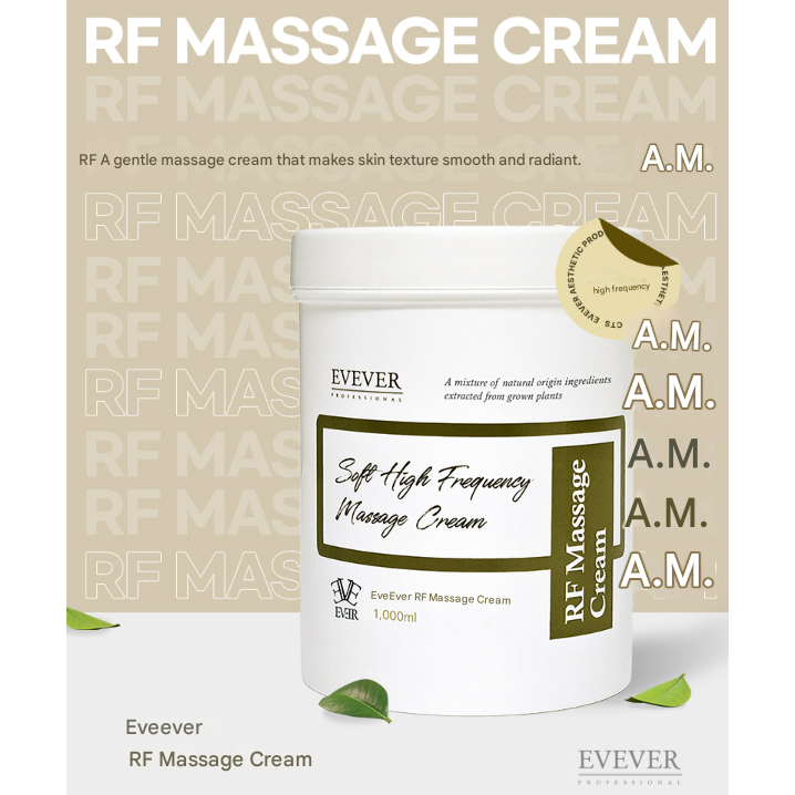 [ EVEVER ] RF Massage Cream 1000ml/Soft Tight Frequency Massage Cream