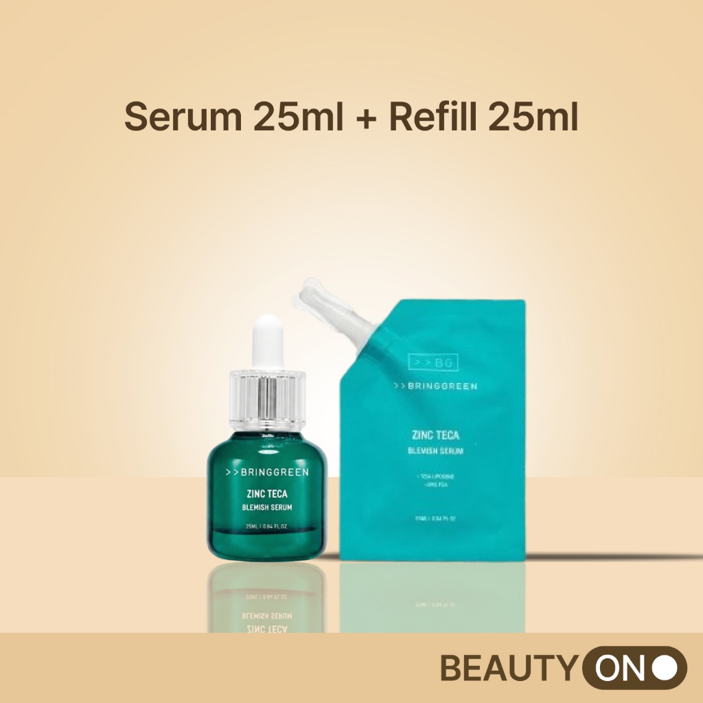 [BRING GREEN] Zinc Teca Calming Serum (25ml / 50ml / รีฟิล) | ผิวแพ้ง่ายควบคุมความมันดูแลรูขุมขนผ่อนคลาย