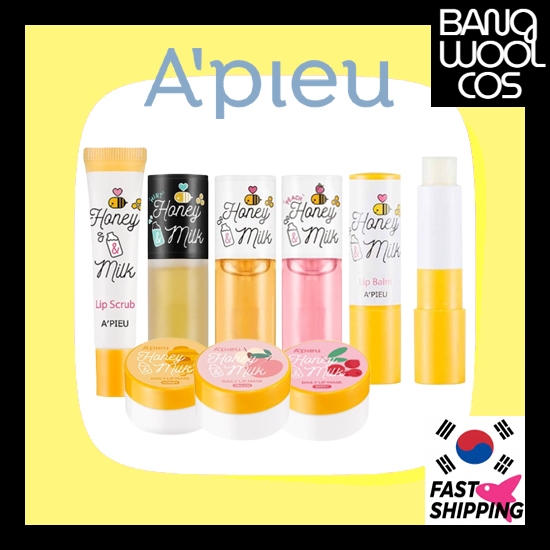 [Apieu] Honey & Milk Lip Care Collection