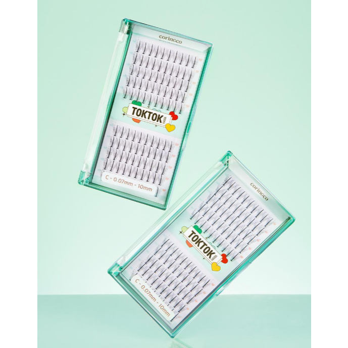 Corinko TokTokHara W Lashes Black Mixed Set 9/10/11/12 มม. (เลือก 1) / Defined Volume Eye Makeup / ข