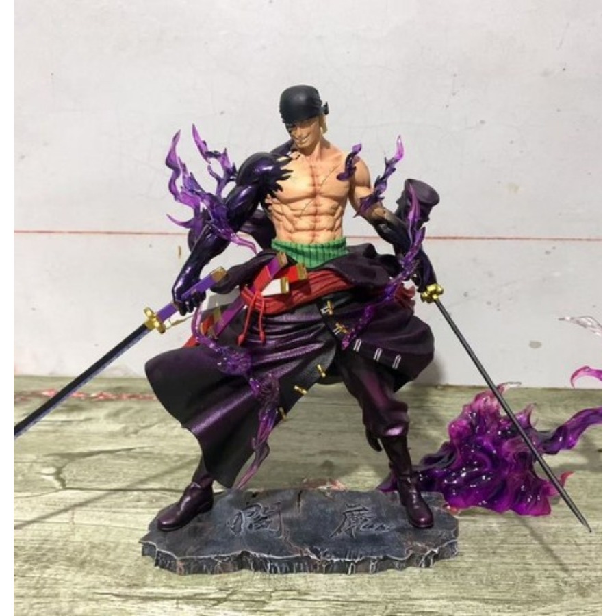 ONE PIECE Roronoa Zoro Enma Asura รูปรูปปั้นอะนิเมะ – Action Figure รูปสะสมจอแสดงผลอะนิเมะตกแต่ง