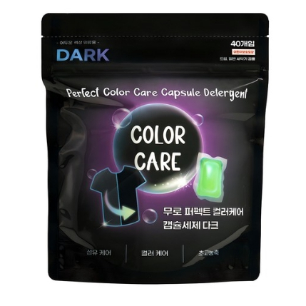 MURO Color Care Capsule ผงซักฟอกสีเข้ม 40 ชิ้น 14g | K-Beauty Laundry Pods สีป้องกันการดูแลผ้า