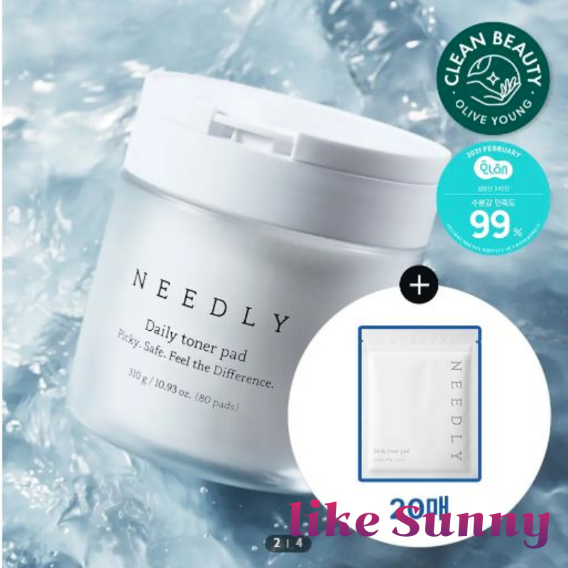 NEEDLY Daily Toner Pad 80 แผ่น (+20 แผ่น)