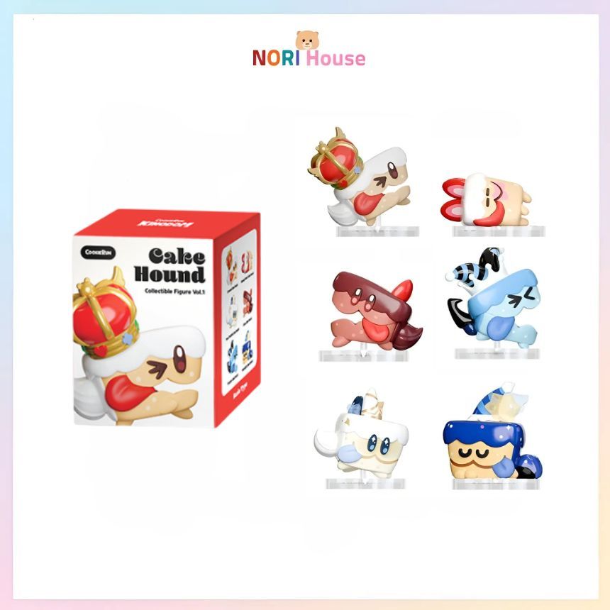 Cookie Run Kingdom Cake Hound Collectible Figure Blind Box 1 Pack ของแท้