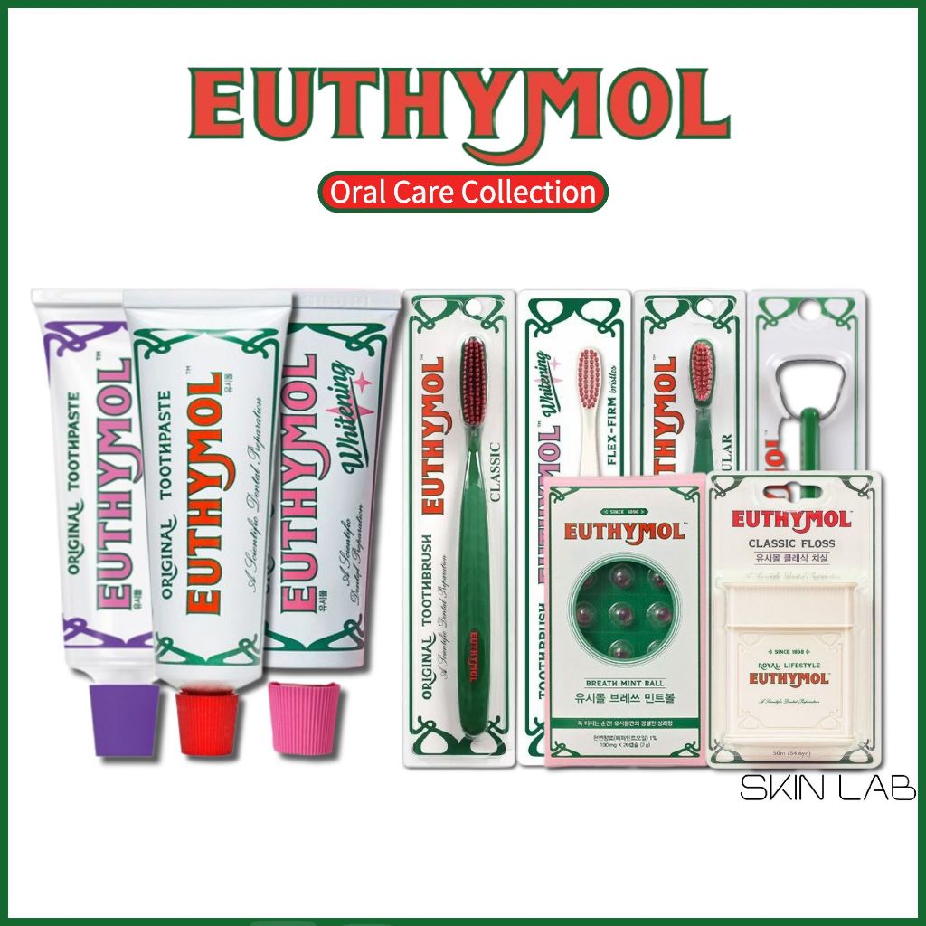[Euthymol] Oral Care Collection (Toothpaste, Toothbrush, Tongue Cleaner, Breath Mint Ball, Breath Care, Accessories, Mouthwash, Floss)