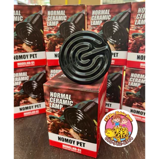 หลอดไฟ เซรามิค หลอดให้ความอบอุ่นสำหรับสัตว์เลี้ยง ไม่มีแสง สีดำ 100W Nomoy Pet