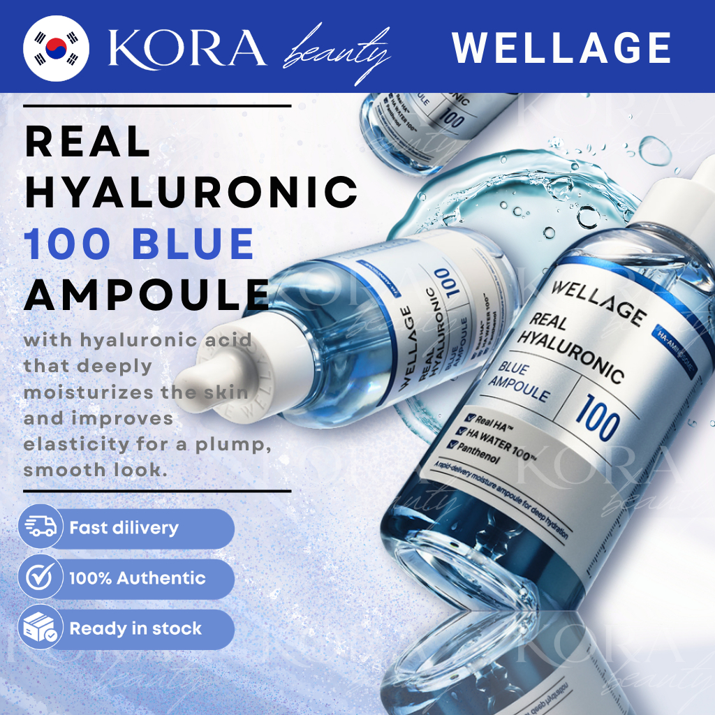 [Wellage] Real Hyaluronic Blue 100 Ampoule