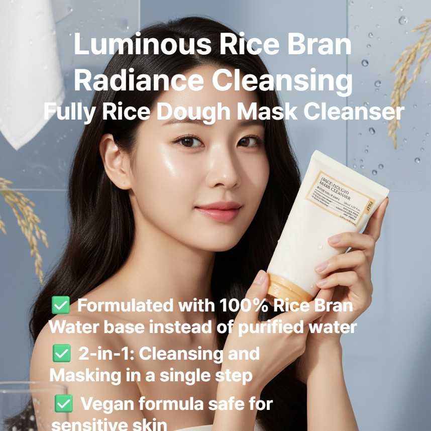 [fully] Rice-Dough Mask Cleanser, 130ml, 1 ชิ้น / Korean Mask Cleanser / Rice-Dough Texture /