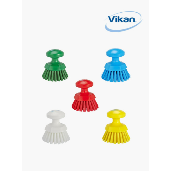 [VIKAN] แปรงมือทรงกลมแข็ง | แปรงทําความสะอาดวงกลม | ระบบการเข้ารหัสสี | HACCP & FDA ได้รับการอนุมัติ