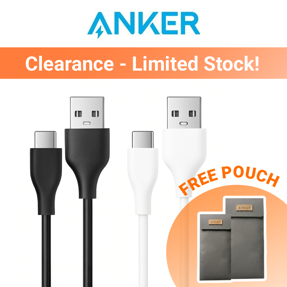 กระเป๋า Anker + สายชาร์จ USB A เป็น USB C Data Sync