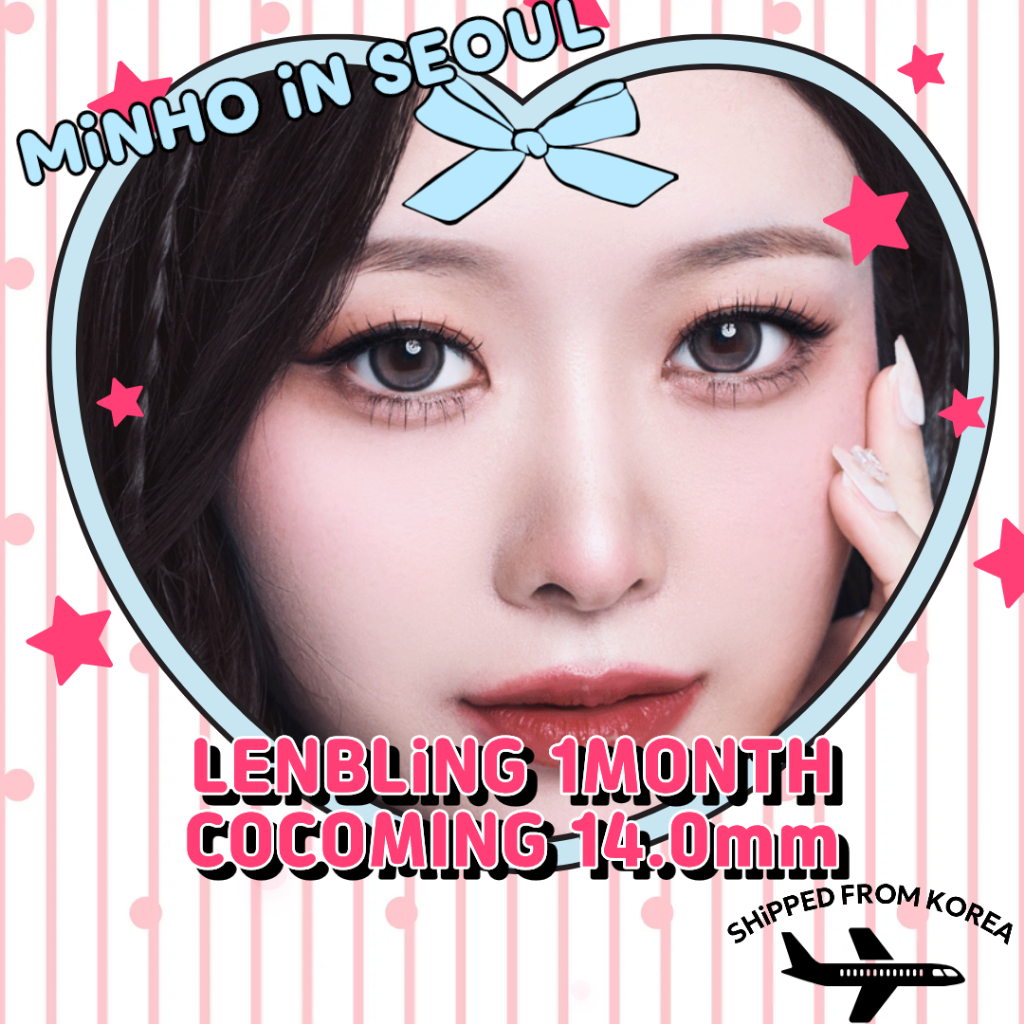 LENBLING COCOMING คอนแทคเลนส์ 3 สี 1 เดือน| G.DIA 14.0 มม. K-Beauty Sunmuse เลนส์เครื่องสําอาง