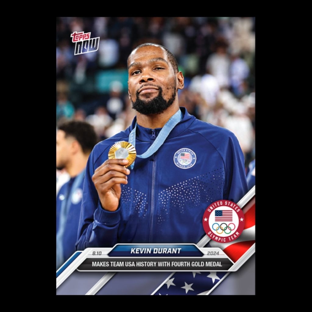 Kevin Durant - 2024 เกมโอลิมปิก TOPPS NOW การ์ด 28