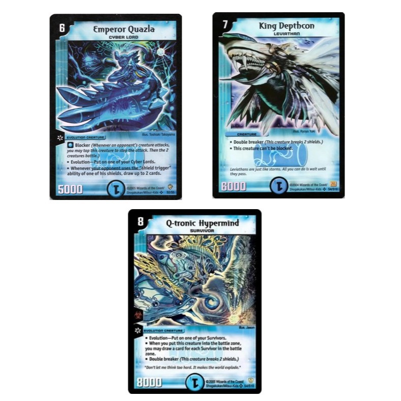 การ์ดมาสเตอร์ดิวซ์ภาษาอังกฤษ Emperor Quazla S2/S5 /King Depthcon S4/S10 (7)/Q-tronic Hypermind S4/S1