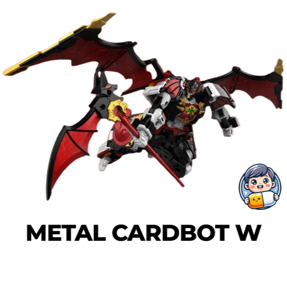 [METAL CARDBOT W] BLOODWING ซีซั่น 3 Transforming Robot Vampire Count Kids Christmas Toy