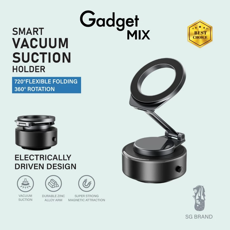 Gadget Mix Diginut CH-38 เครื่องดูดฝุ่นไฟฟ้า ที่วางโทรศัพท์ สีดํา