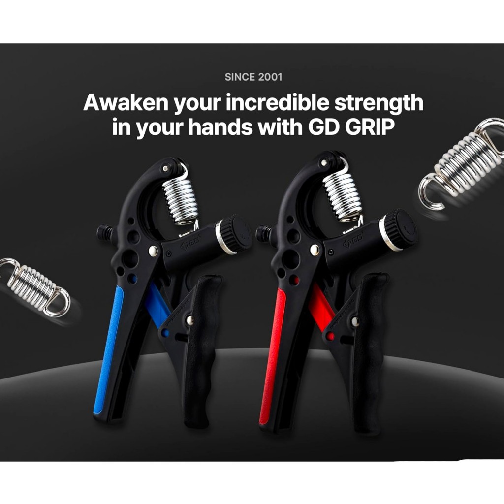 Grip Strengthener ปลอกแฮนด์ปรับได้ 22-77 lbs สำหรับสรีระข้อมือและแขน