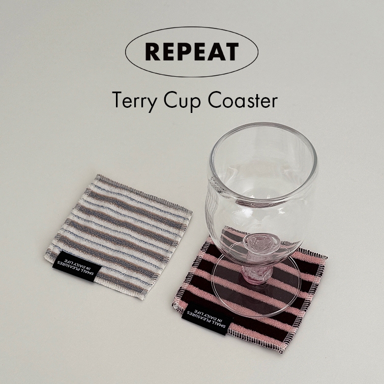 [REPEAT KOREA] ผ้าที่รองแก้ว Terry ยี่ห้อ Koera (7 สี)