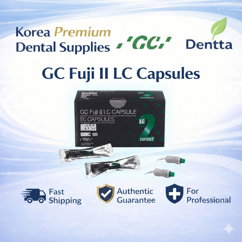 GC Fuji II LC 50 Capsules A2 A3 Dental แบบแคปซูล