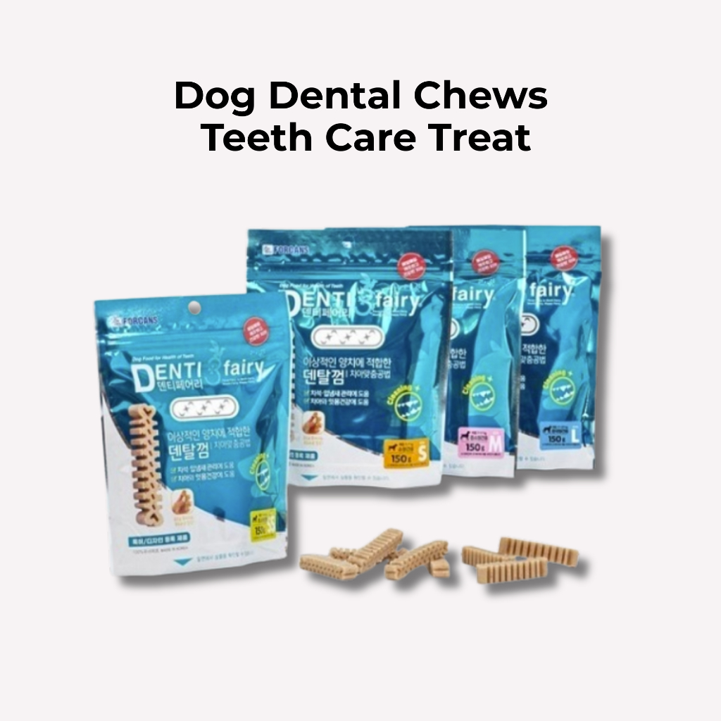 [Forcans] Dendi Fairy Dog Dental Chews 150g | SS / S / M Sizes | ขนมเคี้ยวดูแลทันตกรรมสุนัขขนาดเล็ก 