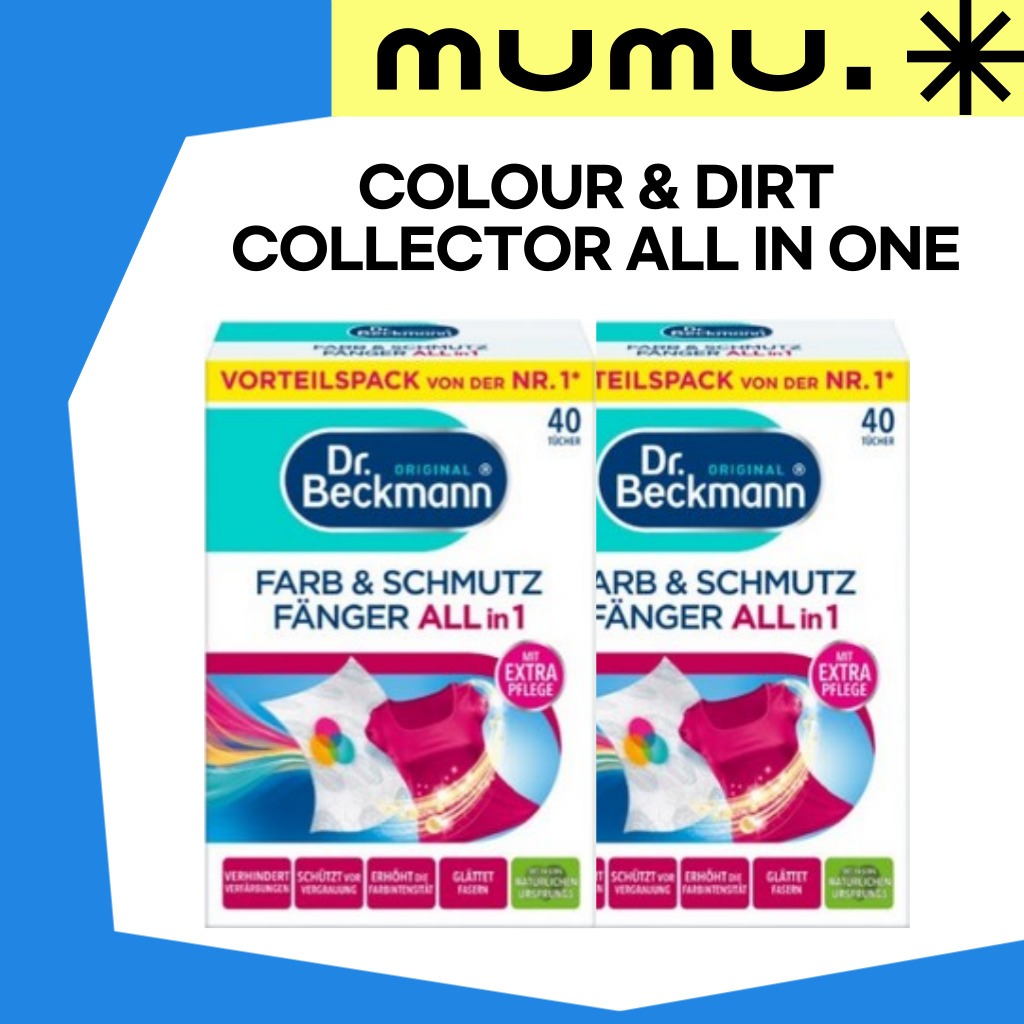 [ดร. Beckmann] แผ่นซักผ้า Colour & Dirt Collector – Color Catcher 40 แผ่น
