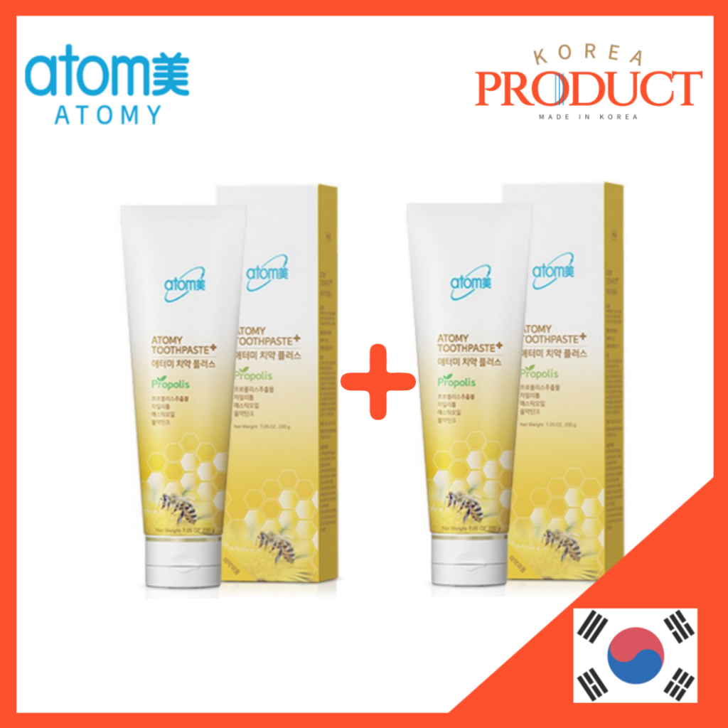 ATOMY Propolis ยาสีฟัน 200g x 2 ชิ้น ยาสีฟันขจัดคราบจุลินทรีย์