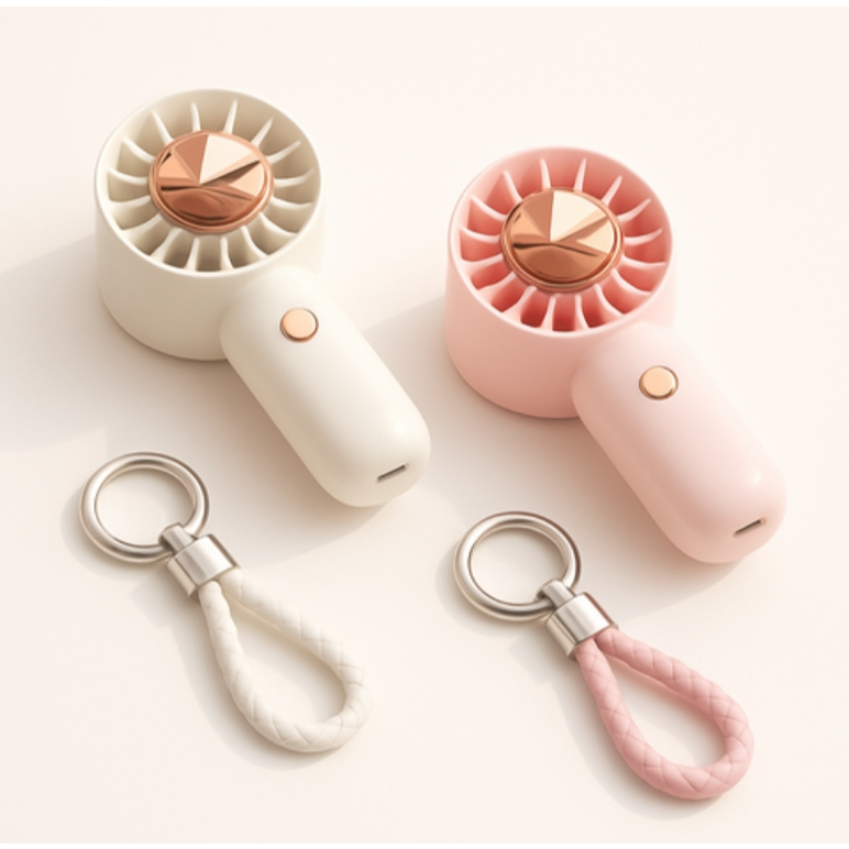 1+1 Windy Cute Portable Hand Fan Silent Mini BLDC
